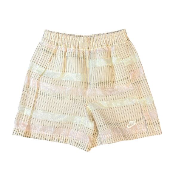 Nike NSW Earth Day Shorts Multicolor Striped Pull On Loose Fit Women’s Size XS - Picture 4 of 16